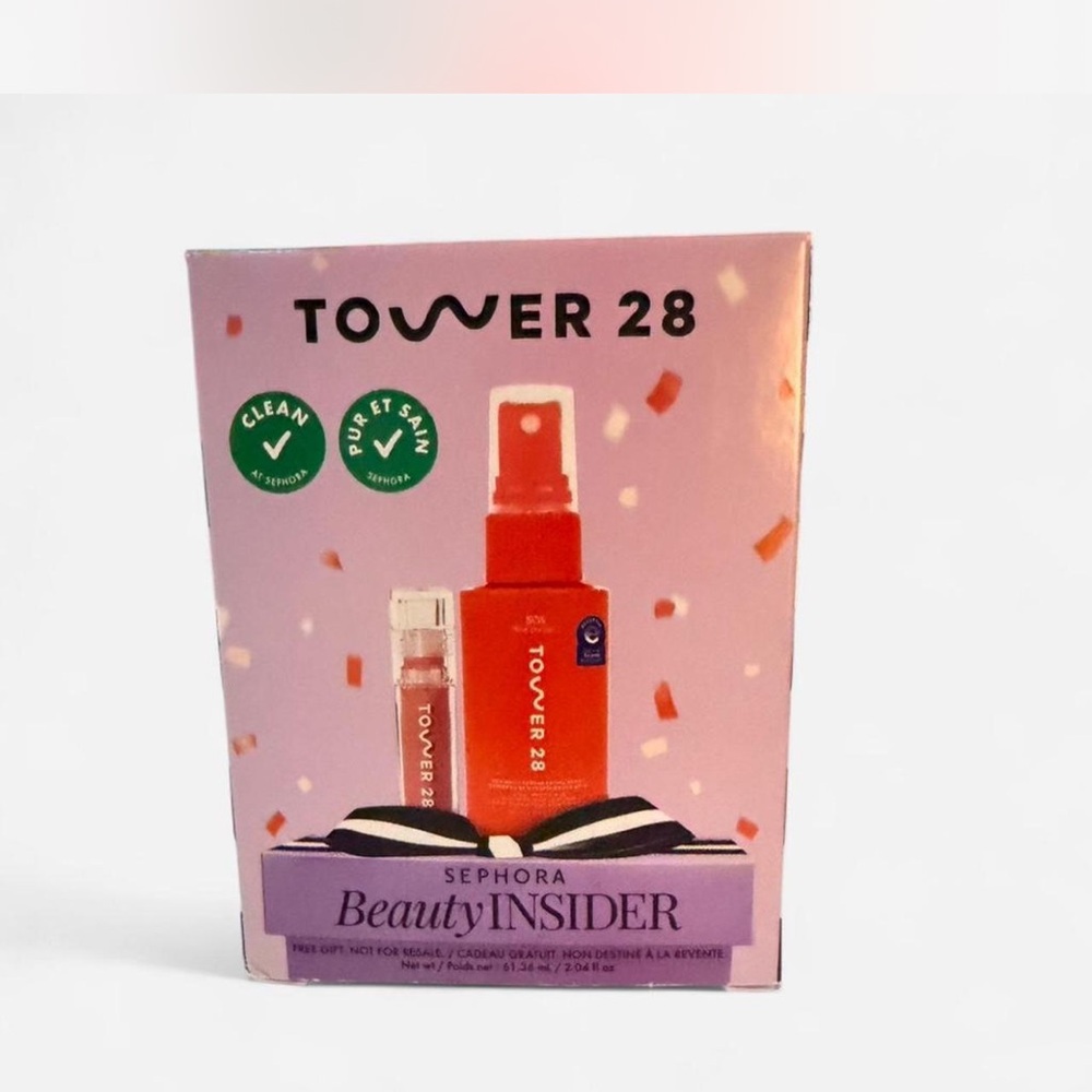 Tower 28 Pink Facial Mist & Lip Glow Duo